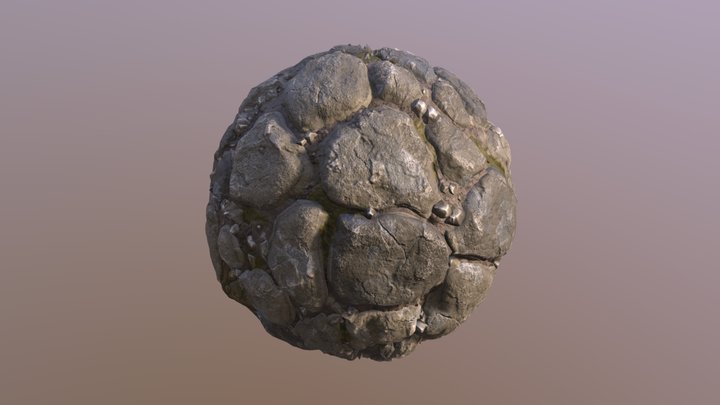 Ground Rocks 3D Model