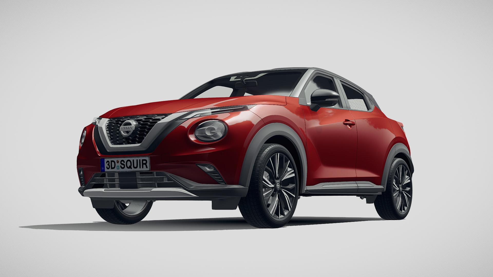 3D model Nissan Juke 2020 - This is a 3D model of the Nissan Juke 2020. The 3D model is about a red sports car.