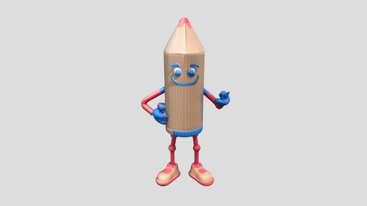 Personaje híbrido con función educativa 3D Model