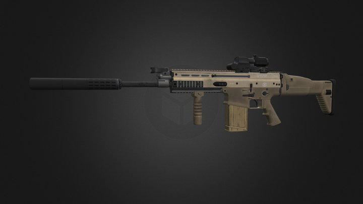 FN SCAR-H 3D Model
