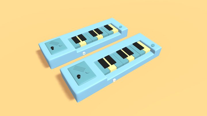 mini electronic keyboard 3D Model