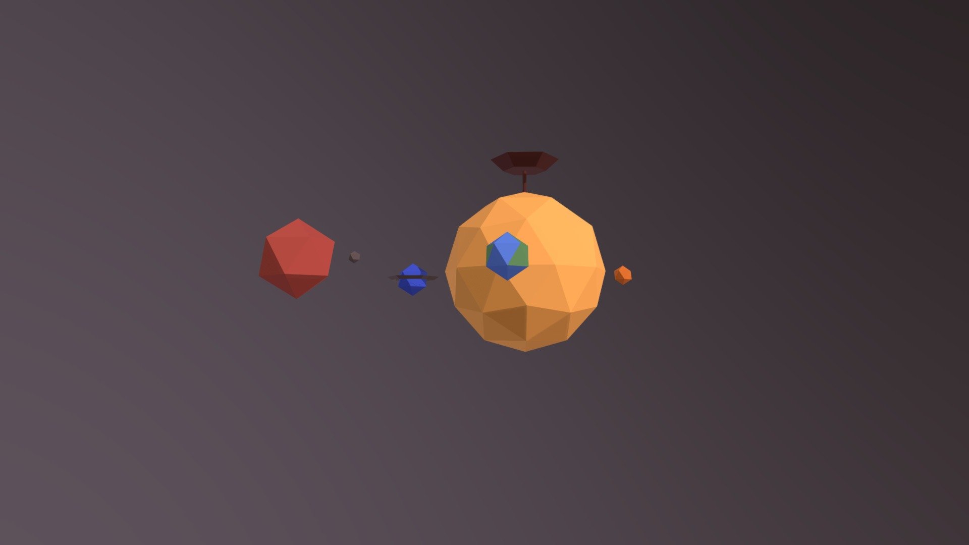 Magical orrery - Low poly