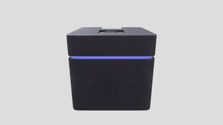 Sci-Fi Container 3D Model