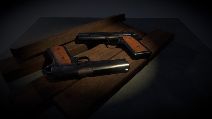1911 Pistol 3D Model