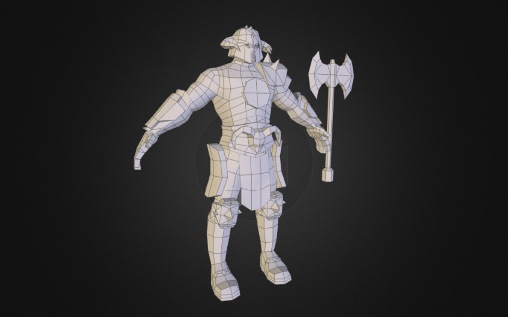 Barbarian Low Poly 3D model by bli [1726156] Sketchfab