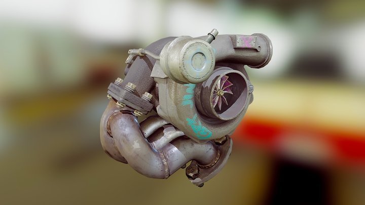 Turbocharger - Game Prop 3D Model