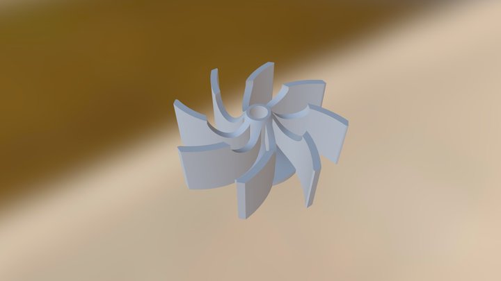 Centrifugal Pump Fan 3D Model