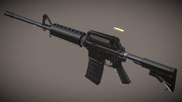 M4 Rifle 3D Max 3D Model