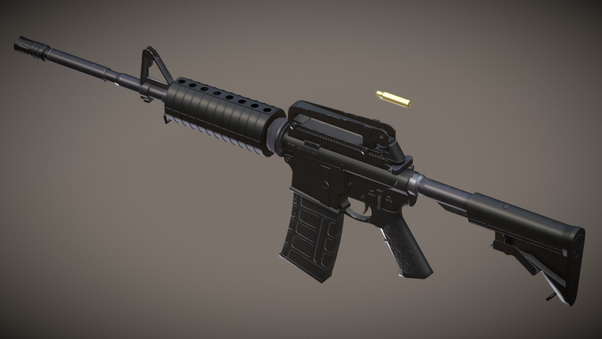 M4 Rifle 3D Max - 3D model by bobbydabbs [1728433] - Sketchfab