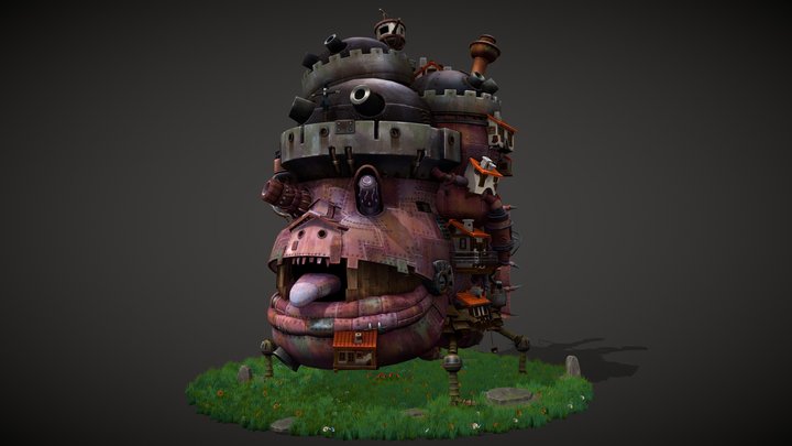 Howls Moving Castle - Fan Art 3D Model