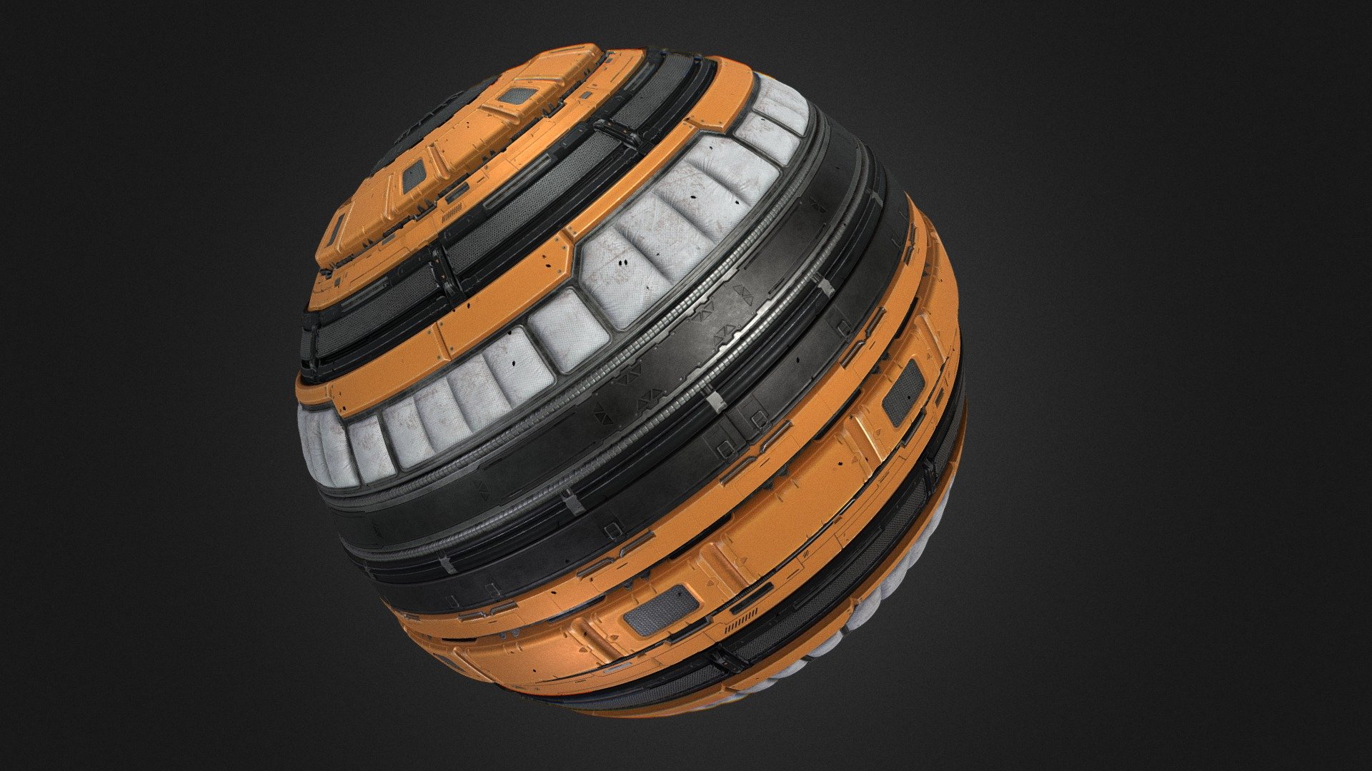 Scifi Trim Sheet Panels Texture 003 Ver2 - 3D model by Zippy ...