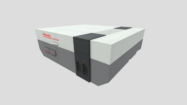 Nintendo Entertainment System (NES) 3D Model