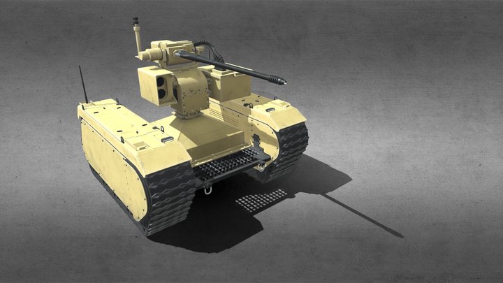 Ground Combat Drone 2 3D Model