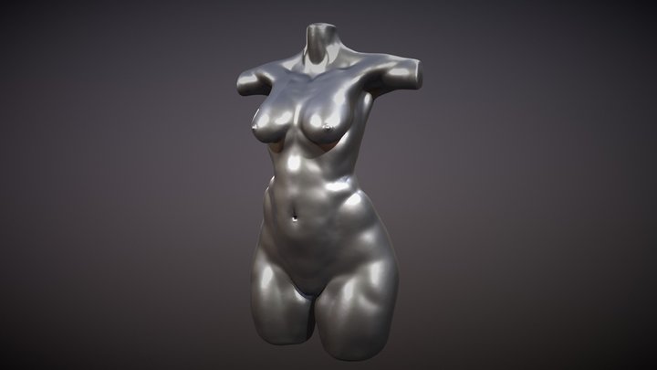 sculpt January 2018 - no.29 - Female Torso 3D Model