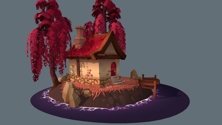 Diorama Island 3D Model