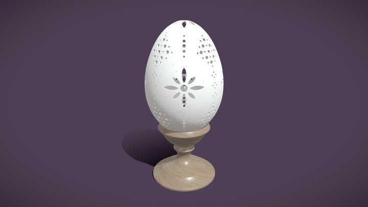 Easter Egg 2026 - Carved Pattern