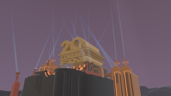 20th Century Fox Logo (2021) Remake 3D Model