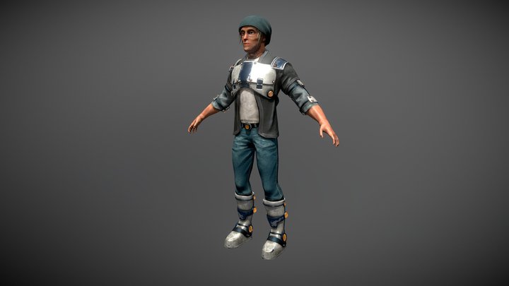 Chara Design Sci Fi 3D Model