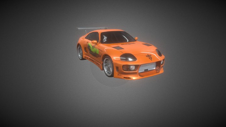 Toyota Supra Mk4 [FREE], Fast and Furious. 3D Model