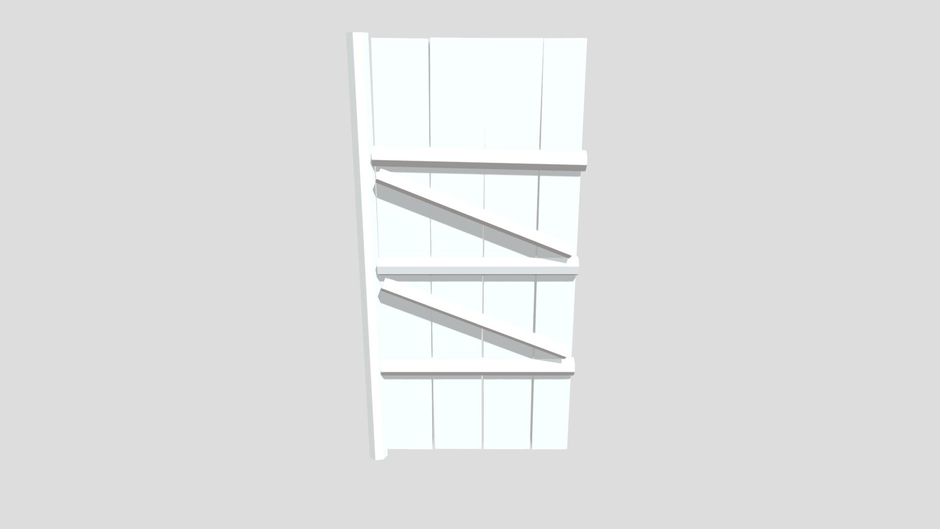 LowPoly Antique Wooden Door — Sketchfab embed 3D viewer