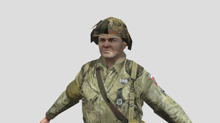medal of honor vanguard sagent ps2 3D Model