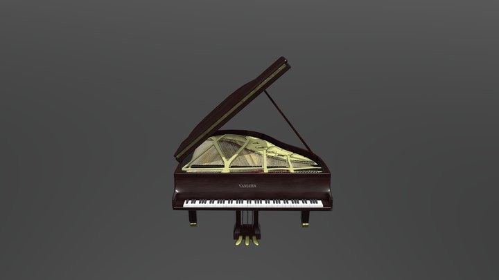 Yamaha Grand Piano 3D Model