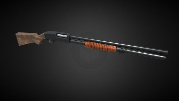 Free Shotgun 3D Model