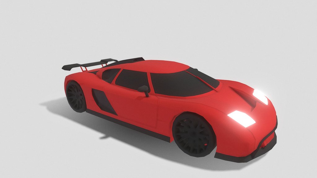 Low Poly Sports Car | Game Ready Vehicle