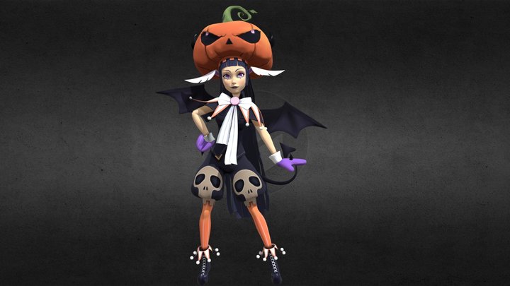 PUMPKIN GIRL 3D Model