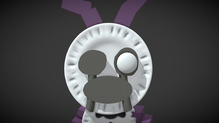 Paper Pal Bonnie Funko pop! Custom 3D Model