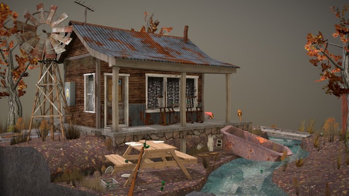 The Last of House- Lonely place for a lonely man 3D Model