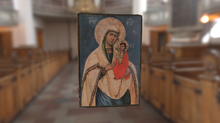 Mama lui Dumnezeu a lui Kazan 3D Model