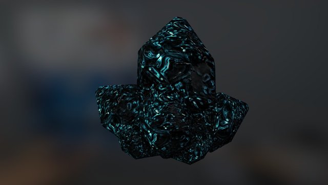 The Glowing Dark Crystal 3D Model