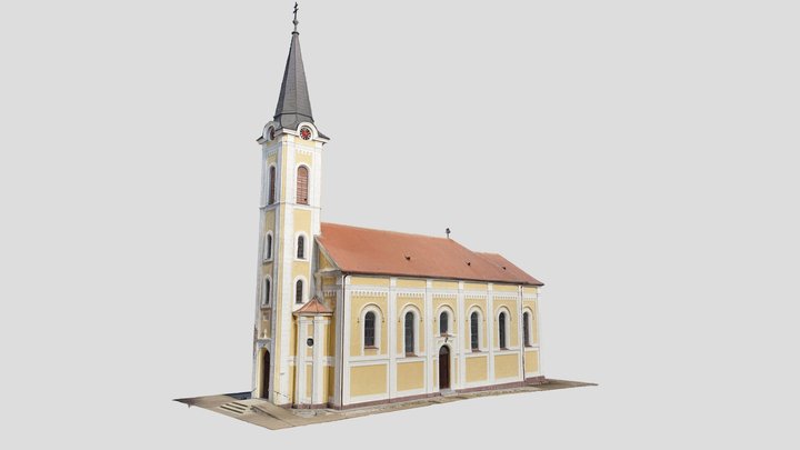 Agyagosszergény, Szent László Plébániatemplom 3D Model