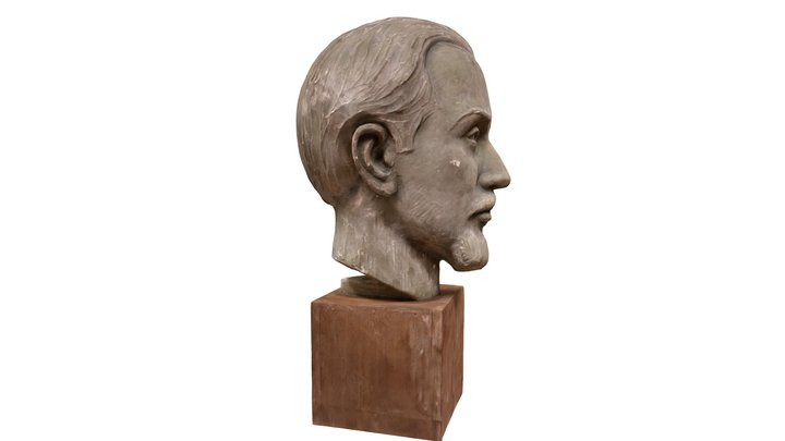 3D-printable Male Head from Sweden, 1965 3D Model