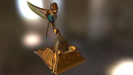 Egyptian Sentry Gun 3D Model