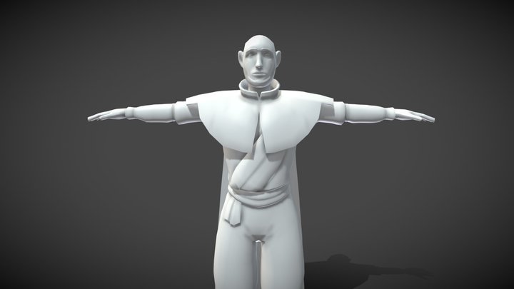 Topology Avatar Aang 3D Model