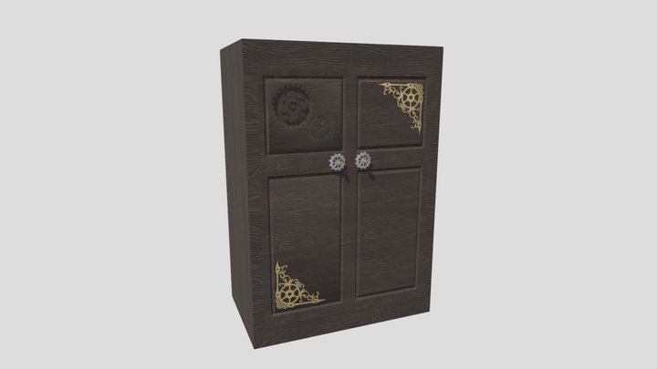 Steampunk Wardrobe 3D Model