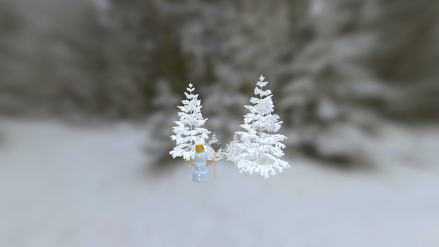 Happy Snowman 3D Model