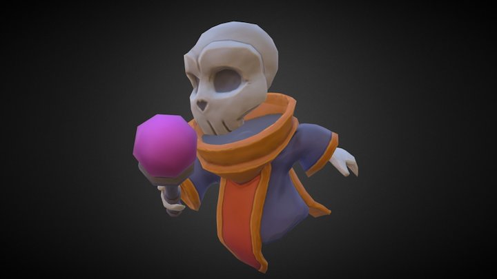Chibi Skeleton 3D Model
