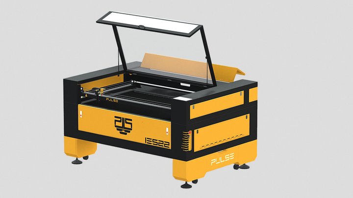 Pulselaser CNC CO2 IE522 3D Model