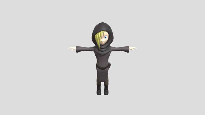 Thief girl 3D Model