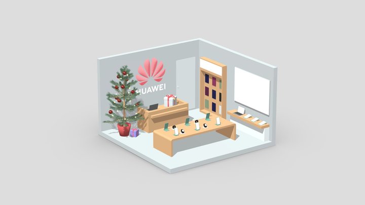 Huawei Store 3D Model