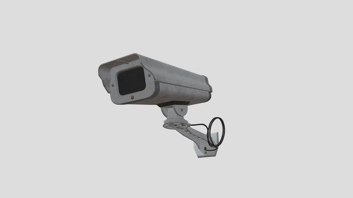 Retro CCTV Camera 4K and 2K 3D Model