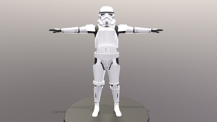 Star Wars Rogue One-Solo Stormtrooper Armor 3D Model