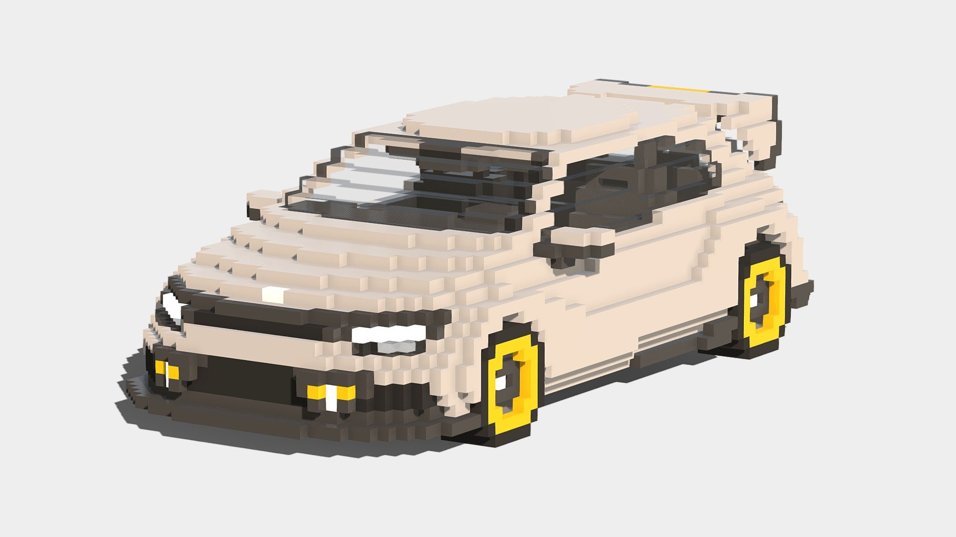 Volkswagen Scirocco Modified | Voxel - Download Free 3D model by ...