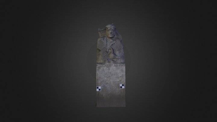 Monumento a Daniel Rodríguez Castelao (A Coruña) 3D Model