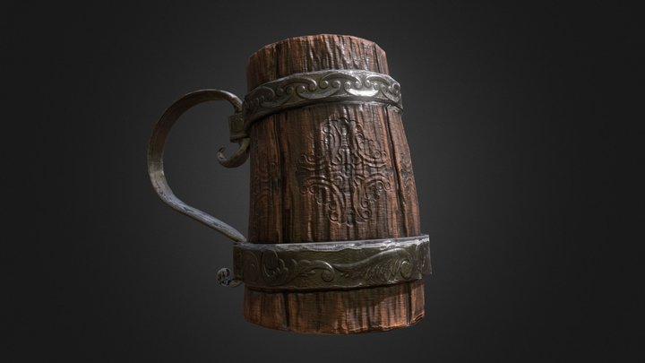 Viking Mug 3D Model