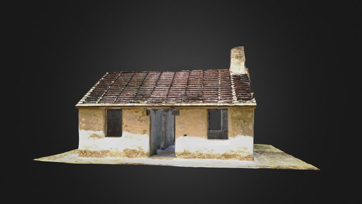 Kingsley Plantation Slave Cabin 3D Model