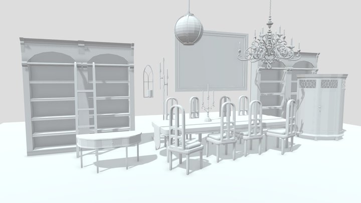 Prop Lineup - Frankensitter 3D Model
